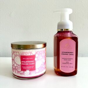 Bath and Body Works Strawberry Pound Cake SPC candle